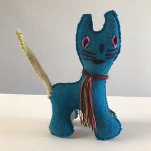 Mexican Folk Art Cat Day of the Dead Doll